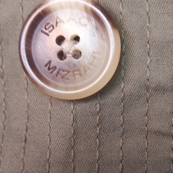 Olive Green Button Front Skirt Size 6 Preppy Utility Academia - Picture 5 of 11